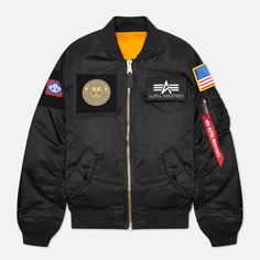 Мужская куртка бомбер Alpha Industries MA-1 Flex Flight, цвет чёрный, размер XXXL
