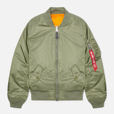 Женская куртка бомбер Alpha Industries MA-1, цвет оливковый