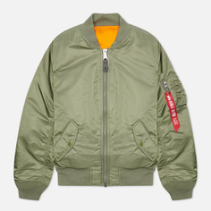 Женская куртка бомбер Alpha Industries MA-1, цвет оливковый, размер L
