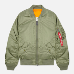 Мужская куртка бомбер Alpha Industries MA-1 Slim Fit, цвет оливковый, размер M