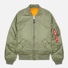 Мужская куртка бомбер Alpha Industries MA-1 Slim Fit, цвет оливковый, размер L
