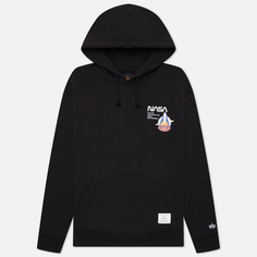 Мужская толстовка Alpha Industries NASA Columbia Hoodie, цвет чёрный