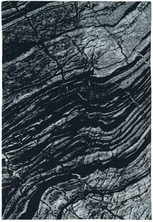 Ковер basalto dark gray (carpet decor) черный 160x230 см.