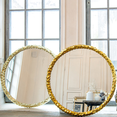 Настенное зеркало «алиот шампань» (object desire) золотой
