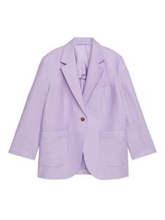 Пиджак оверсайз из хлопка и пеньки Arket