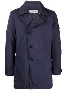 Stone Island пальто с нашивкой-логотипом