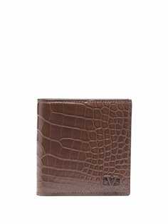 Valentino Garavani бумажник с тиснением под кожу крокодила и логотипом