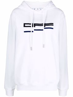 Off-White худи с логотипом