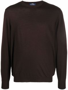 Fedeli шерстяной джемпер тонкой вязки