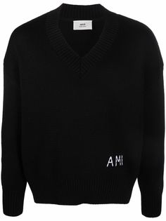 AMI Paris однобортное пальто строгого кроя