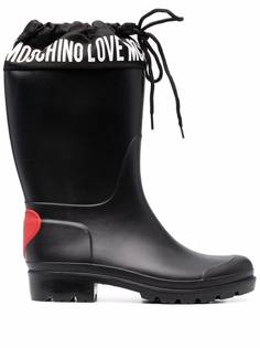 Love Moschino резиновые сапоги с логотипом