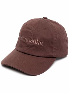 Nanushka бейсболка с вышитым логотипом