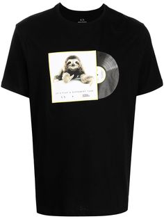 Armani Exchange футболка Lets Play A Different Tune