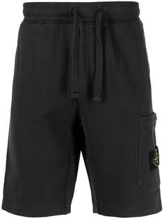 Stone Island шорты с нашивкой-логотипом