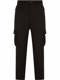 Dolce & Gabbana шерстяные брюки карго средней посадки