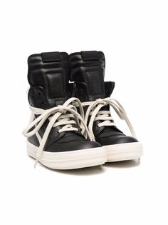 rick owens kids высокие кроссовки