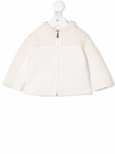Moncler Enfant бомбер из шерпы на молнии