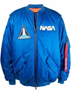 Balenciaga бомбер с нашивками NASA
