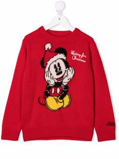 MC2 Saint Barth Kids джемпер вязки интарсия с узором Mickey Mouse