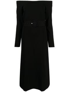 Keepsake The Label belted-waist off-shoulder dress