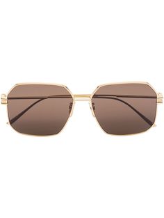 Bottega Veneta Eyewear солнцезащитные очки в квадратной оправе