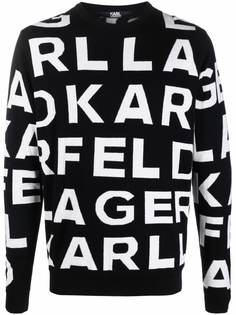 Karl Lagerfeld джемпер AOP с логотипом