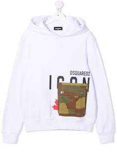 Dsquared2 Kids худи с камуфляжным карманом