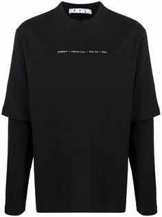 Off-White многослойная футболка с логотипом Arrows