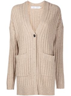 Proenza Schouler White Label кардиган в рубчик с V-образным вырезом
