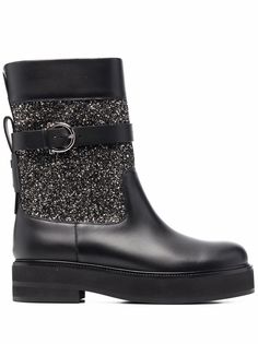 Salvatore Ferragamo ботинки с кристаллами