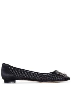Manolo Blahnik кружевные балетки Hangisi