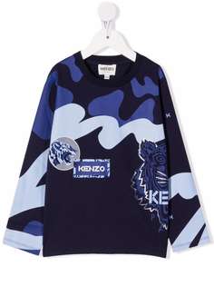 Kenzo Kids футболка с принтом