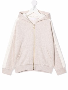 Chloé Kids джемпер с капюшоном и гипюровыми вставками