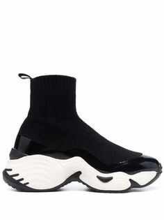 Emporio Armani кроссовки-носки на массивной подошве
