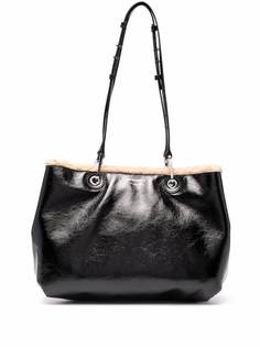 Emporio Armani сумка-тоут с искусственным мехом