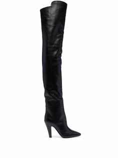 Saint Laurent ботфорты на каблуке