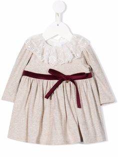 Le Bebé Enfant платье с кружевным воротником
