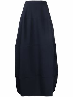 Giorgio Armani длинная шелковая юбка с завышенной талией
