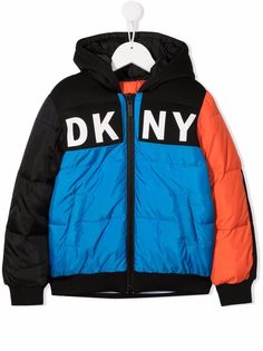 Dkny Kids пуховик с логотипом