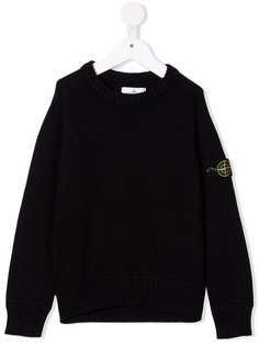Stone Island Junior джемпер с нашивкой-логотипом