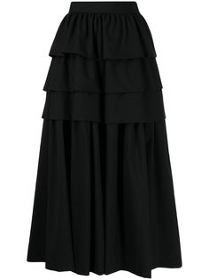 Comme Des Garçons Noir Kei Ninomiya юбка миди с оборками