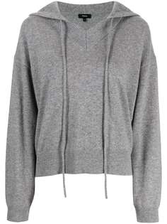 Theory кашемировый джемпер с капюшоном