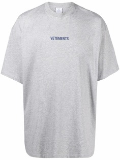 VETEMENTS футболка с логотипом