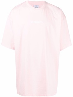 VETEMENTS футболка с логотипом