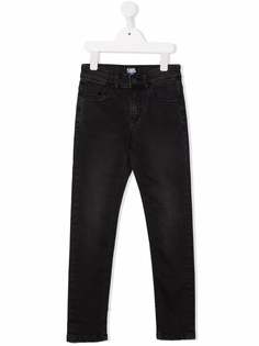 Karl Lagerfeld Kids прямые джинсы с тисненым логотипом