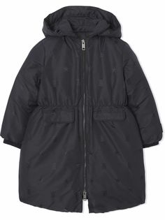 Burberry Kids пуховик с монограммой TB