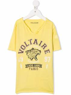 Zadig & Voltaire Kids футболка с логотипом