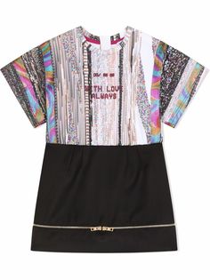 Dolce & Gabbana Kids платье-футболка с надписью