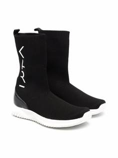 Karl Lagerfeld Kids кроссовки-носки с логотипом