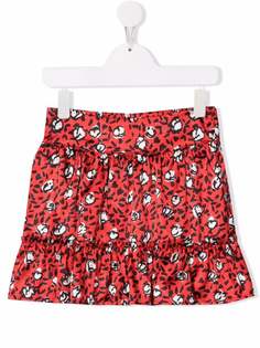 The Marc Jacobs Kids ярусная юбка с цветочным принтом